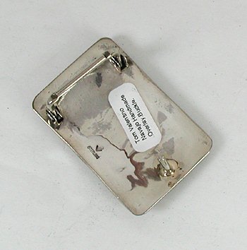 Navajo Sterling Silver Overlay Horse belt buckle