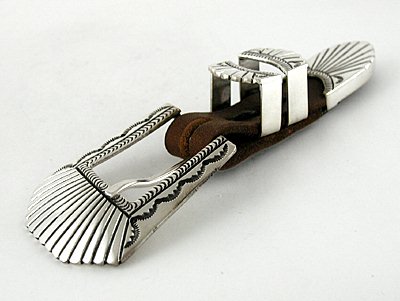 Ranger Buckle Set by Lee Charley Navajo
