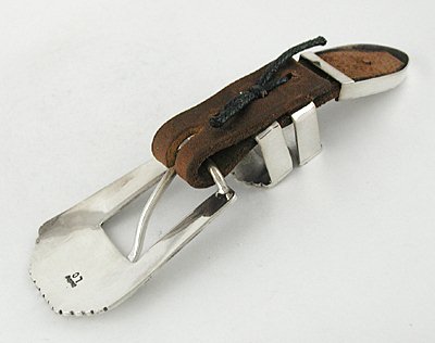 Authentic Native American Ranger Buckle Set of and Sterling Silver Sterling silver by Navajo Lee Charley