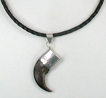 braided leather choker