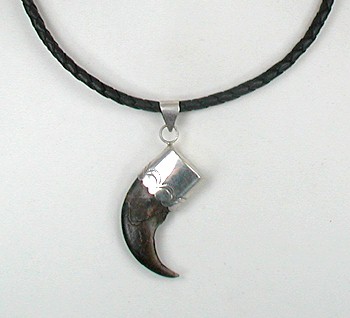 braided leather choker for pendant