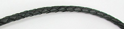 braided leather choker for pendant