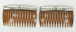 Sterling Silver Navajo Hair Combs
