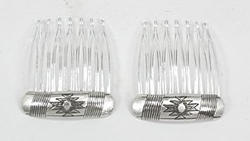 Sterling Silver Navajo Hair Combs