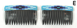 Authentic Native American hand beaded Hair Combs by Navajo artisan Jacklyn Cleveland