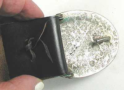 new old stock heavy Cast sterling silver and turquoise concho belt 42 inches long with 9 conchos