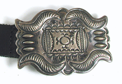 new old stock sterling silver concho belt 39 inches long 9 conchos