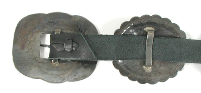 vintage sterling silver and turquoise concho belt 51 inches long six conchos