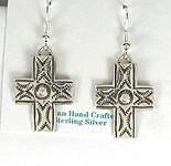 Sterling Silver cross earrings