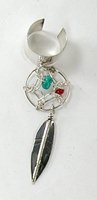 Navajo Sterling Silver feather ear cuff