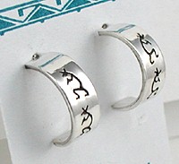 Native American Navajo sterling silver earrings