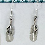 Navajo sterling silver wire style earrings