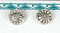 Authentic Native American sterling silver  Sterling Silver earrings by Marie Yazzie Navajo