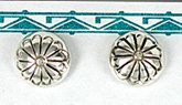 Authentic Native American sterling silver post earrings