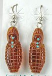amber maiden wire earrings