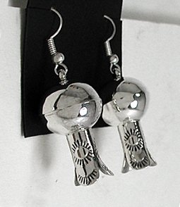  sterling silver Squash Blossom earrings