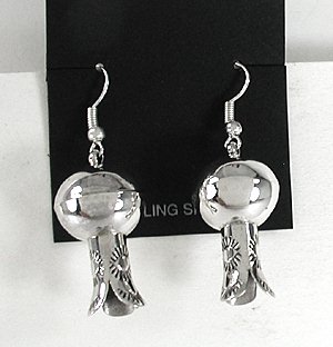  sterling silver Squash Blossom earrings