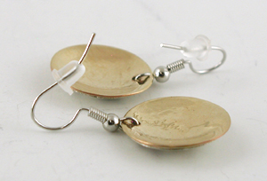 authentic Native American Four Colors Horse wire earrings by Lakota artisan Mitchell Zephier