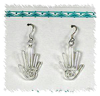 Sterling Silver and Turquoise Appaloosa horse earrings