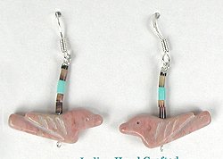 Navajo Bird Fetish Earrings