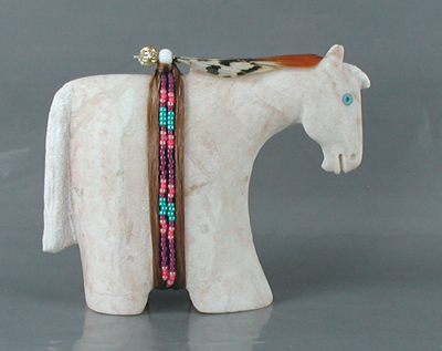Authentic Native American Navajo Horse Fetish Carving by Harold Davidson