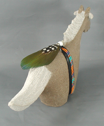 Authentic Native American Navajo Horse Fetish Carving by Harold Davidson