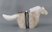 Authentic Native American Navajo Horse Fetish Carving by Harold Davidson