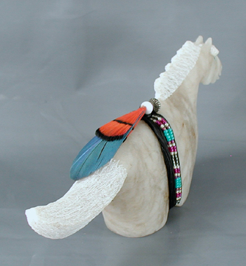 Authentic Native American Navajo Horse Fetish Carving by Harold Davidson