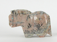 Authentic Native American Horse Fetish Carving of alabaster by Zuni Tim Lementino