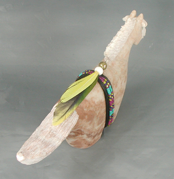 Authentic Native American Horse Fetish Carving of alabaster by Navajo Harold Davidson