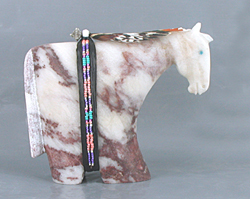 Authentic Native American Navajo Horse Fetish Carving by Harold Davidson