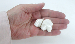 Authentic Native American Horse Fetish Carving of alabaster by Zuni Brandon Phillips