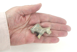 Authentic Native American Horse Fetish Carving of serpentine by Zuni Todd Etsate