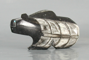 Authentic Native American Bear Fetish of orthocera by Zuni Kenric Laiwakete