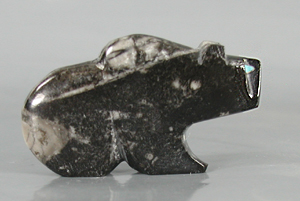 Authentic Native American Bear Fetish of orthocera by Zuni Kenric Laiwakete