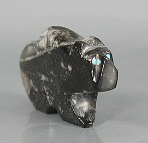 Authentic Native American Bear Fetish of orthocera by Zuni Kenric Laiwakete