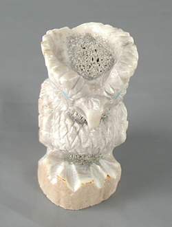 Authentic Native American owl fetish by Zuni Chris Peina of antler