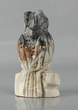 Authentic Native American owl fetish by Zuni Fenton Luna of Picasso marble
