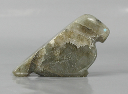 Authentic Native American eagle fetish by Zuni Abbey Quam Panteah of Labradorite