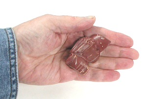 Zuni Eagle fetish by Gilbert Lonjose of pipestone