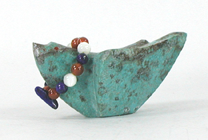 Zuni songbird fetish by Cheryl Beyuka of turquoise