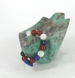 Zuni songbird fetish by Cheryl Beyuka of turquoise