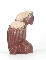 Zuni Eagle fetish by Gilbert Lonjose of  pipestone