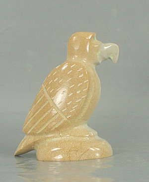 Zuni Eagle fetish of Zuni rock by Enrike Leekya