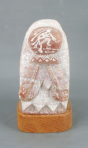 Navajo Eagle fetish of alabaster by Harold Davidson