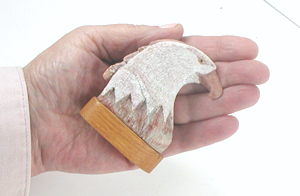 Navajo Eagle fetish of alabaster by Harold Davidson