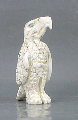 Zuni Eagle fetish of Picasso Marble by Scott Garnett
