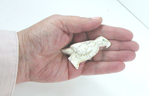 Zuni Eagle fetish of Picasso Marble by Scott Garnett