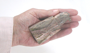 Zuni Eagle fetish of Picasso marble by Jonathan Rico