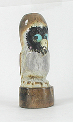 Zuni owl fetish of antler by Cyril and Delores Haloo